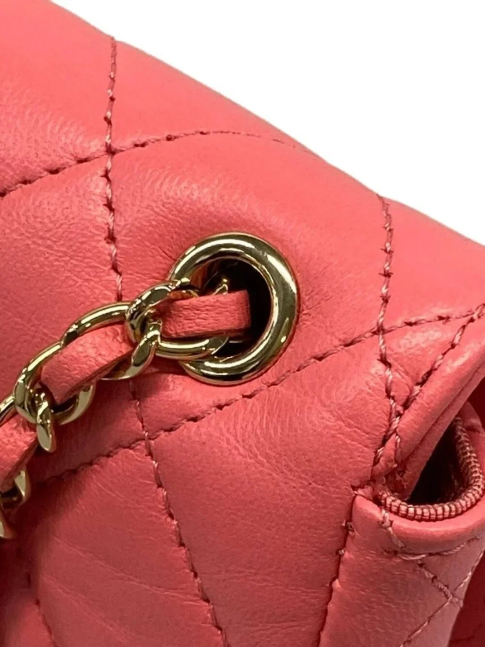 CHANEL Mini Matelasse Pink Lambskin Bum Bag Gold hardware